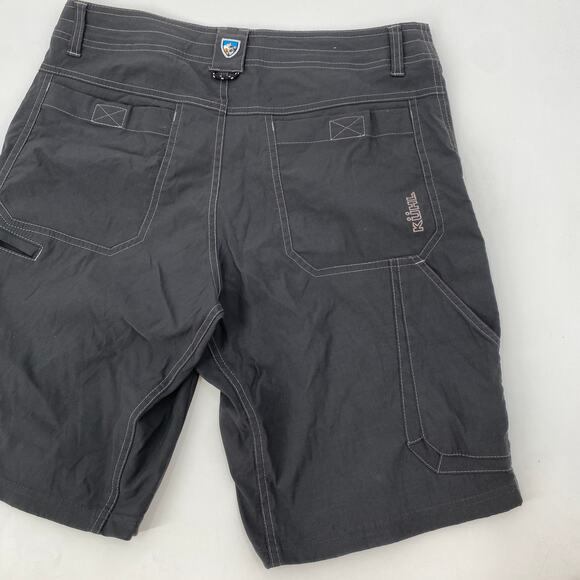 Kuhl Renegade Mens 32 Hiking Shorts Dark Gray 10" Inseam Lightweight Breathable - Picture 1 of 5